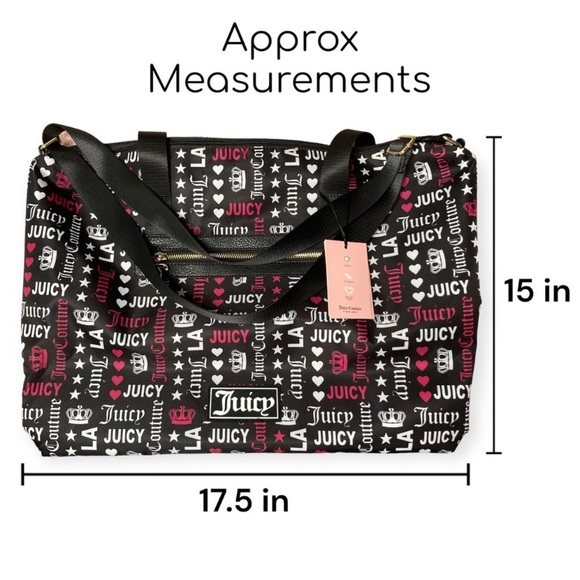 Nwot Juicy Couture Weekend, Overnight, Travel Duffle Bag - Picture 13 of 15